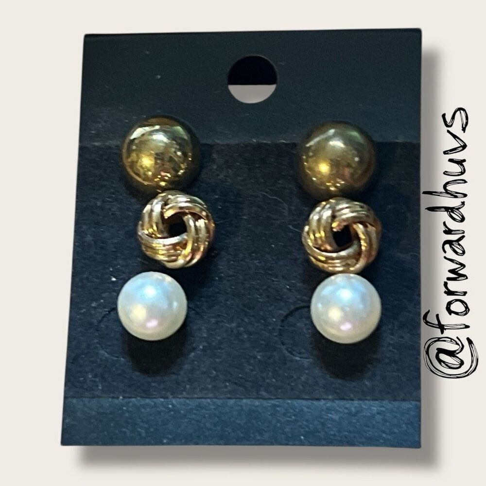 Bundle Sale 3 for $15 | Set of Three Pairs Stud Earrings